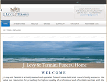 Tablet Screenshot of jlevyfuneralhome.com